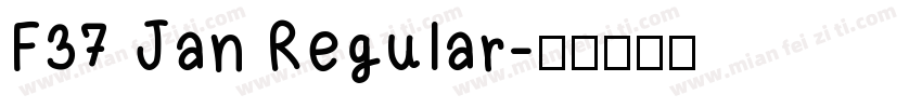 F37 Jan Regular字体转换